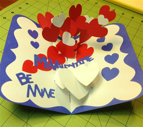 Make a 3 D Valentine’s Day Pop Up Card