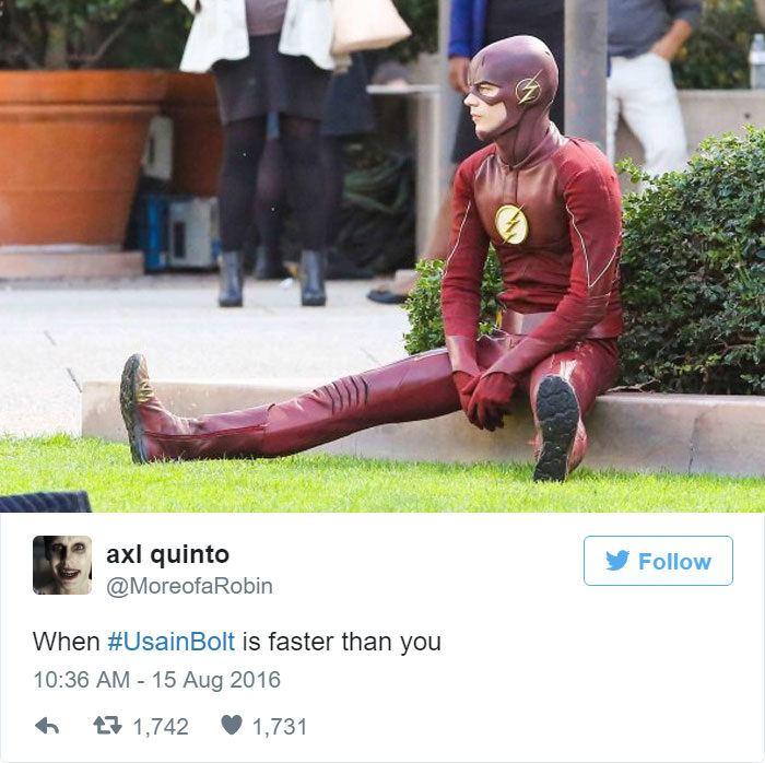 When Flash is no longer the fastest man alive. 
