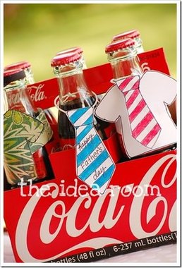 Fathers day soda bottle covers