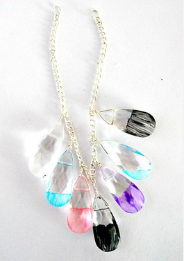Make Mother's Day Painted Glass Statement Necklace