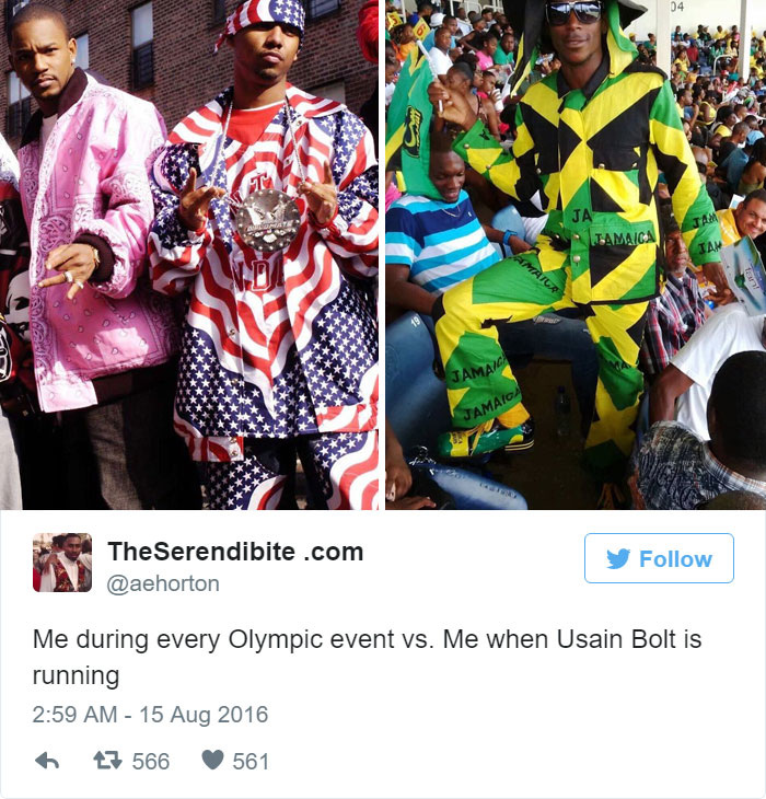 Your Confirmed attire changes when you come to know that Usain Bolt is running