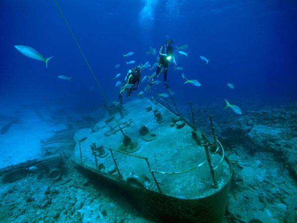 Cayman Islands Wreck Photographed by Joe Stancampiano, National Geographic in West Indies