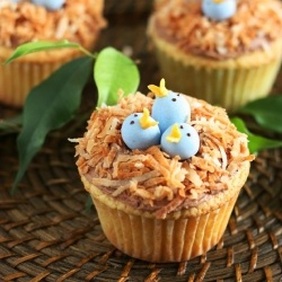 Make Easter Birds Nest Cupcakes